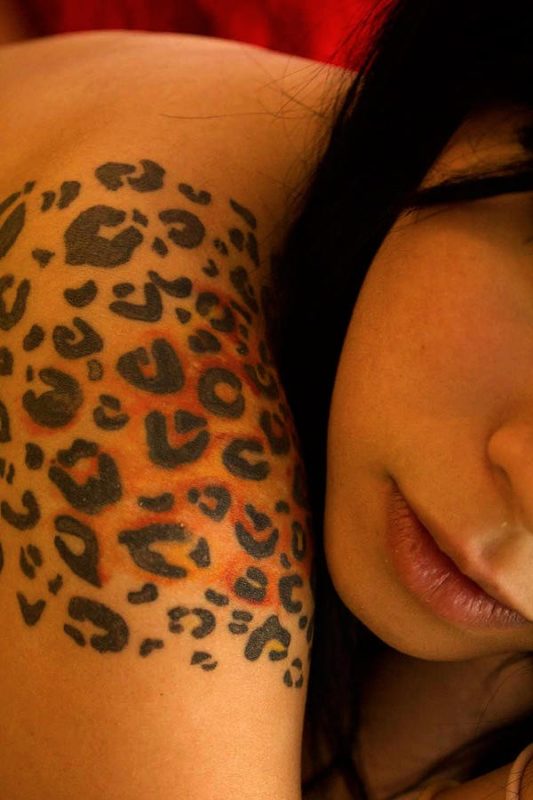 Sweet Leopard Spot Tattoo