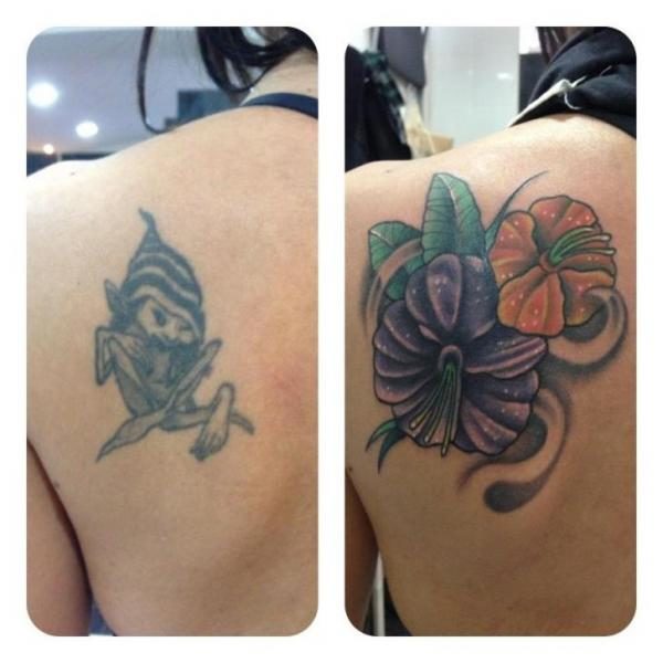 Sweet Lily Cover Up Tattoo Design