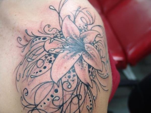 Sweet Lily Tattoo Design