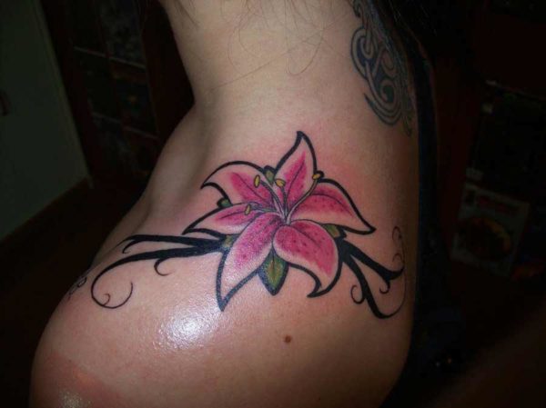 Sweet Lily Tattoo O Front Shoulder 