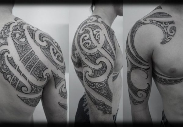 Sweet Maori Shoulder Tattoo Design