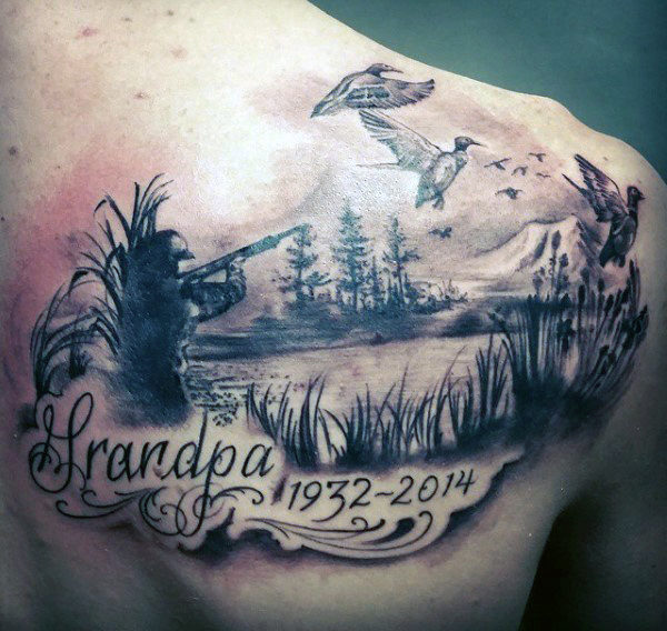 Sweet Memorable Hunting Tattoo