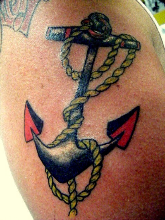 Sweet Sailor Tattoo On Shoulder