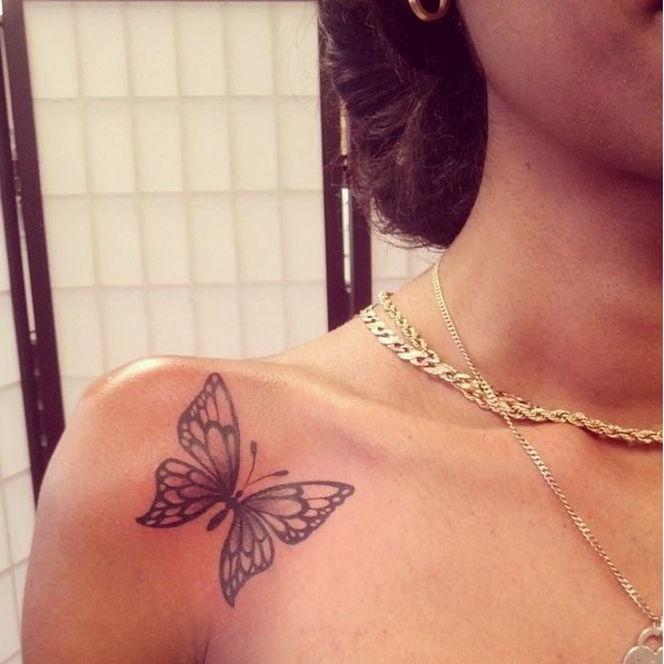 Sweet Simple Butterfly Tattoo