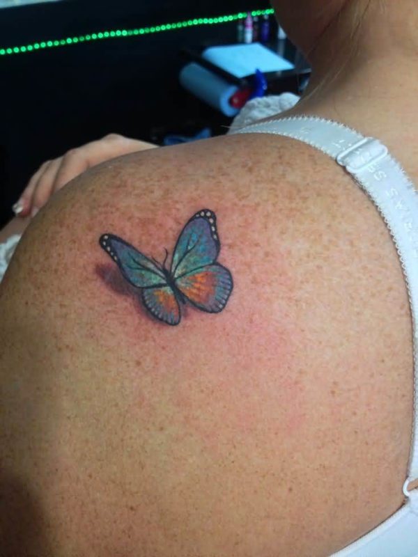Sweet Small Butterfly Tattoo