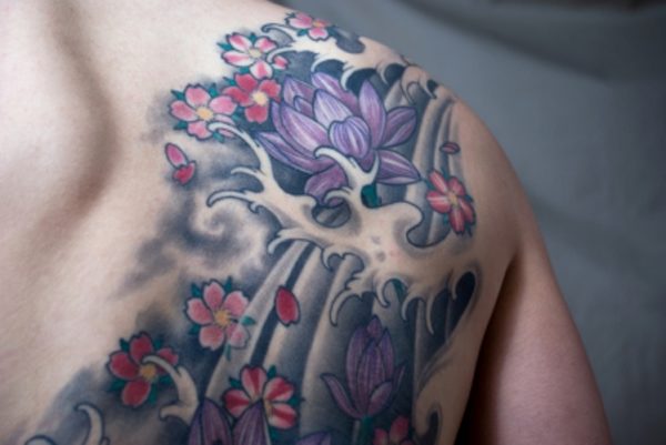 Sweet Stylish Hibiscus Flower Tattoo