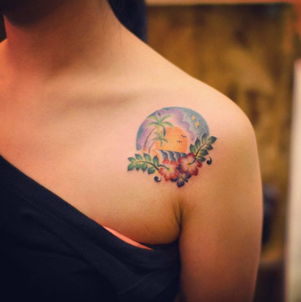 Sweet Tattoo Design On Shoulder