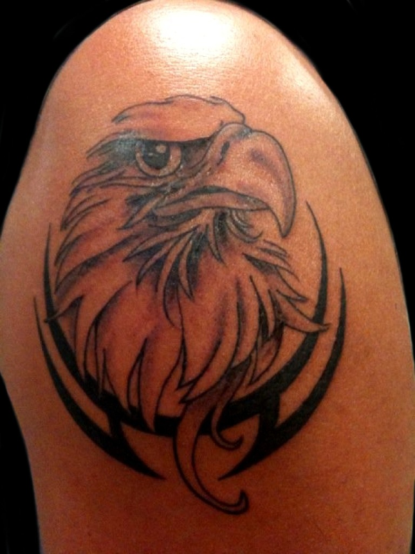 Sweet Tribal Eagle Tattoo
