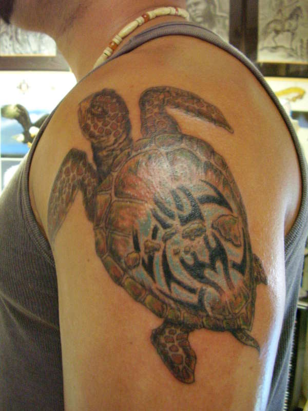 Hawaiian Turtle Tattoo