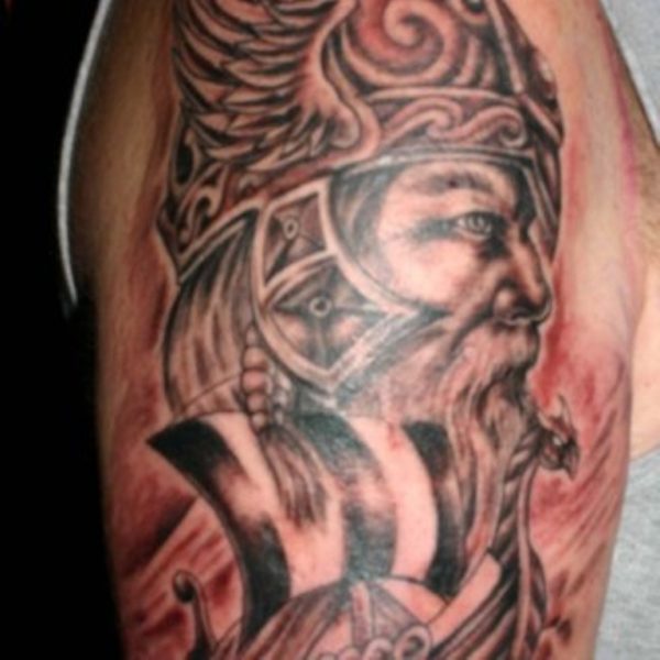 Sweet Viking Shoulder Tattoo