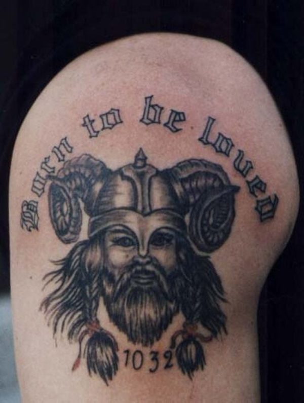 Sweet Viking Tattoo Design