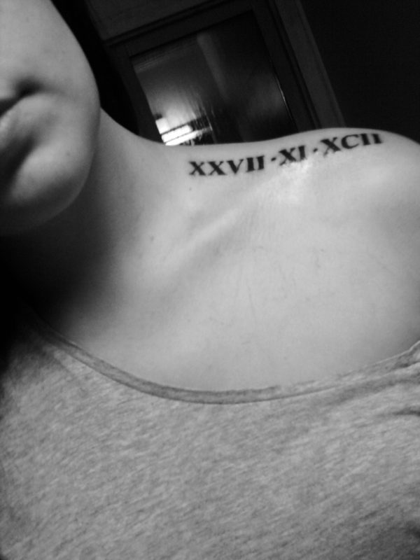 Tattoo Of Roman Numeric