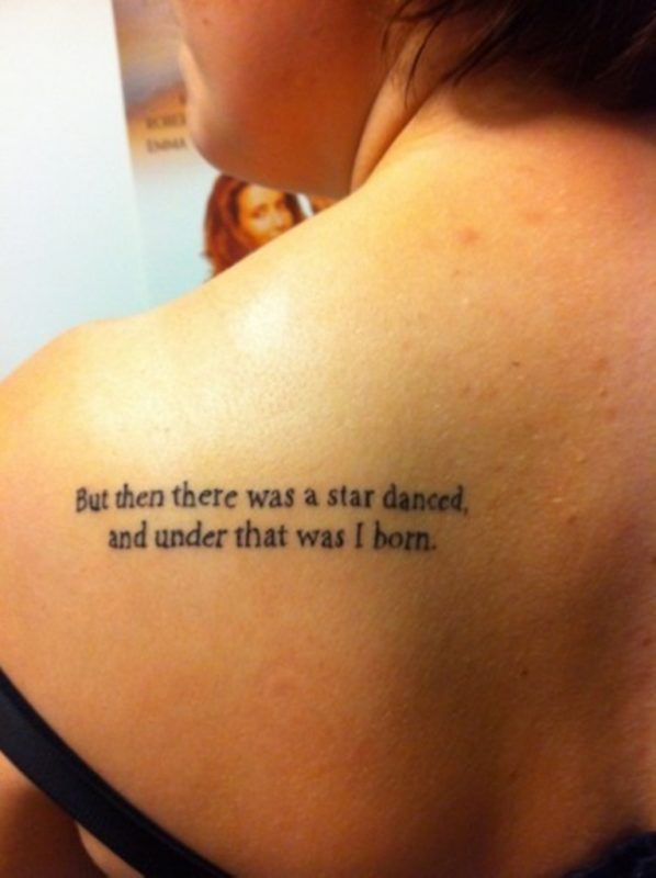 That Was I Born Quote Tattoo