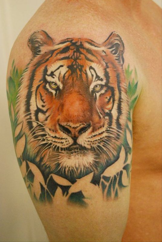 Tiger Face Tattoo