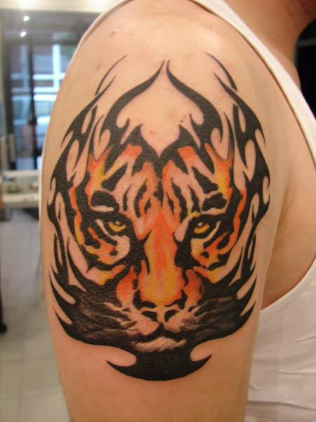 Tiger Tribal Tattoo