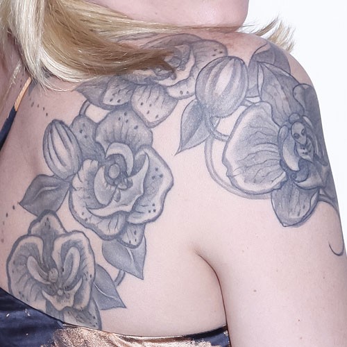 Trace Lysette Flower Tattoo