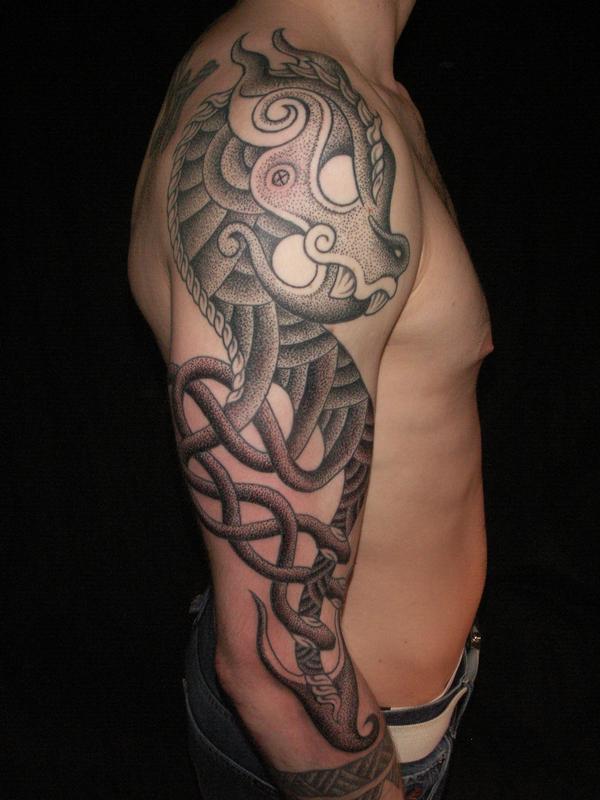 Traditional Viking Tribal Tattoo