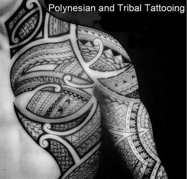 Tribal Black And White Tattoo