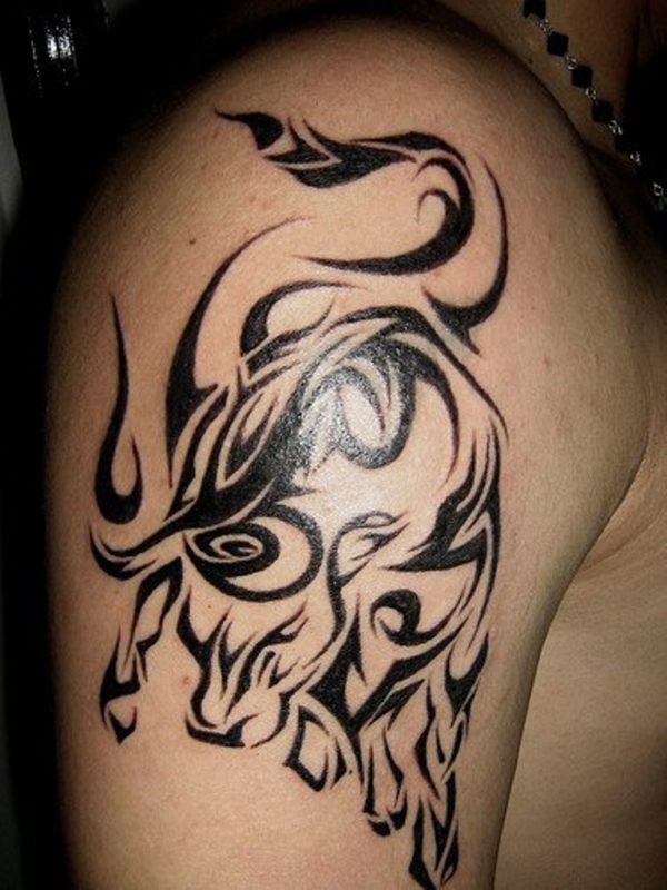 Tribal Black Viking Tattoo Design