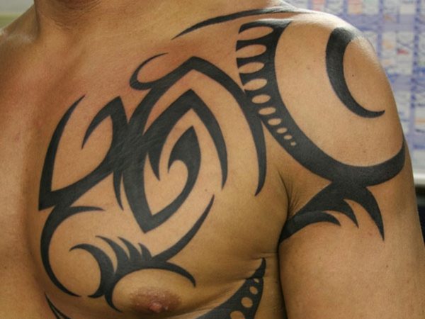 Tribal Cover Up Shoulder Tattoo