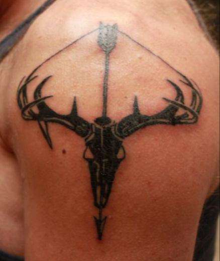 Tribal Deer Tattoo