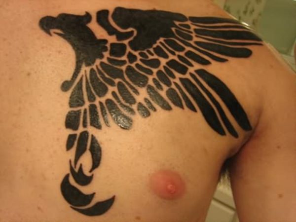 Tribal Eagle Viking Tattoo