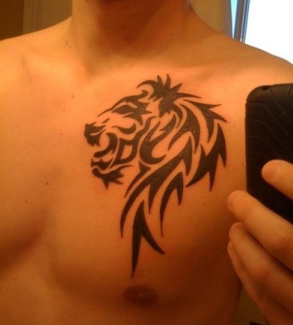 Tribal Lion Tattoo