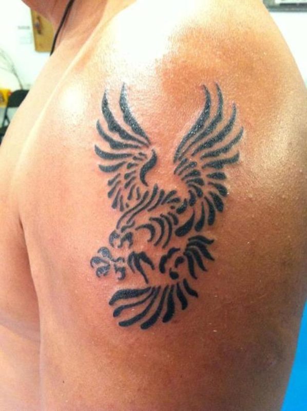 Tribal Phoenix Tattoo