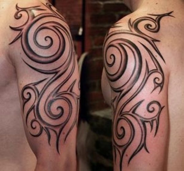 Tribal Shoulder Tattoo Design