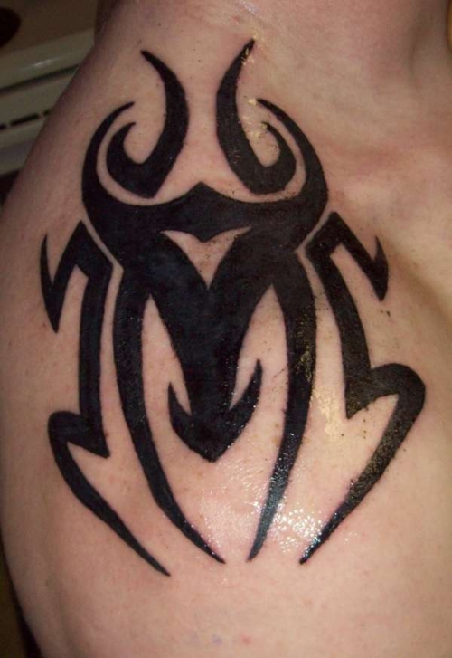 Tribal Shoulder Tattoo For Men