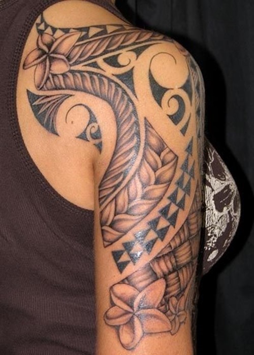 Tribal Shoulder Tattoo For Women