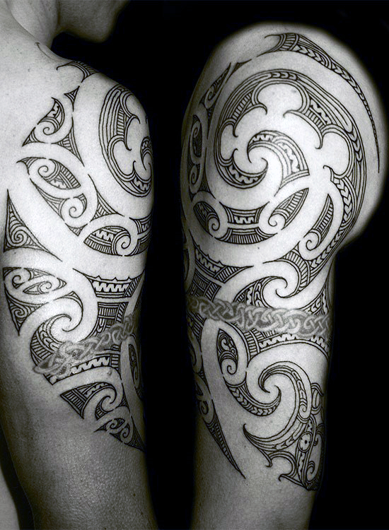 Tribal Knot Shoulder Tattoo
