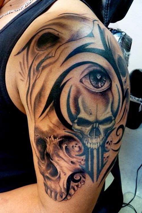 Tribal Skull Tattoo