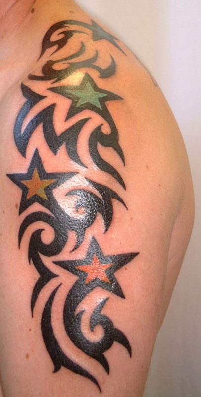 Tribal Stars Tattoo