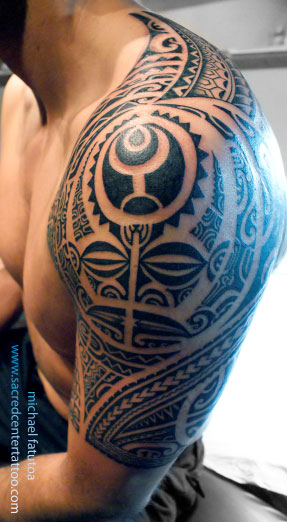 Tribal Tattoo On Shoulder