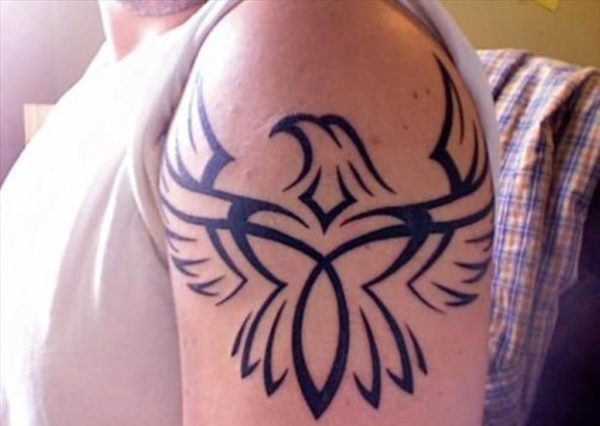 Tribal Viking Bird Tattoo