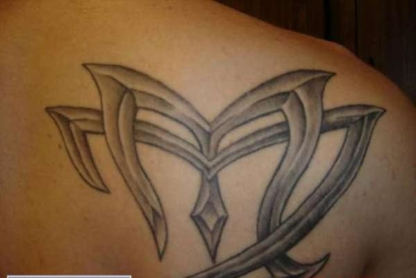 Tribal Virgo Zodiac Tattoo