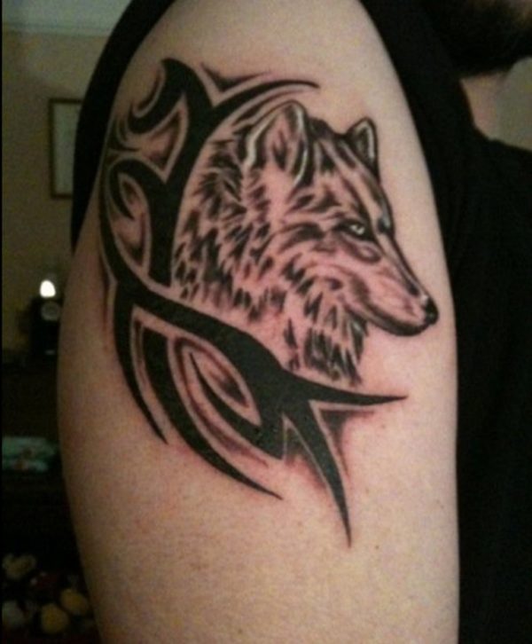 Tribal Wolf Tattoo