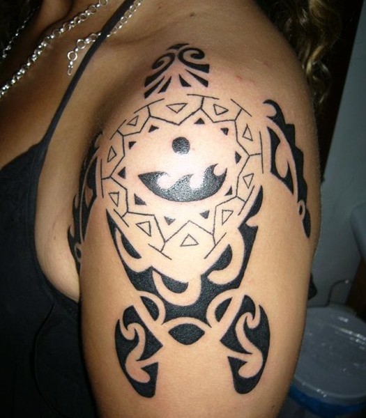 Turtle Tribal Tattoo