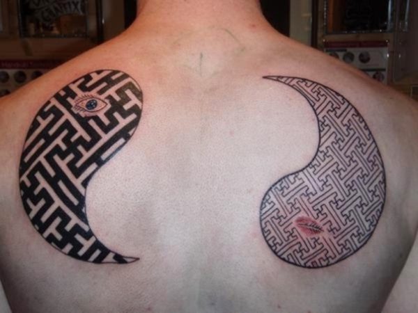 Unique Yin Yang Tattoo Design