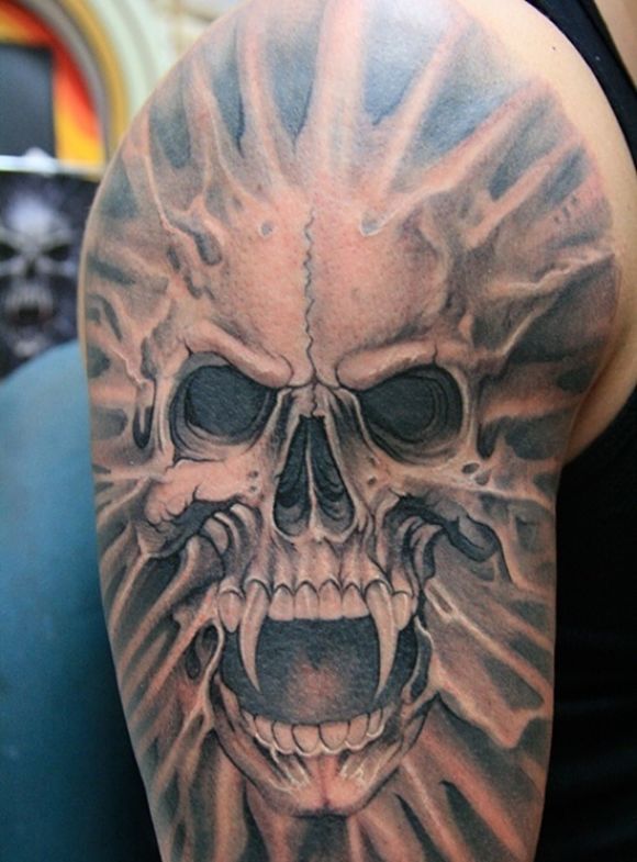 Vampire Skull Tattoo