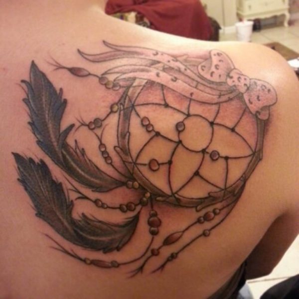 Very Beautiful Dream Catcher Tattoo