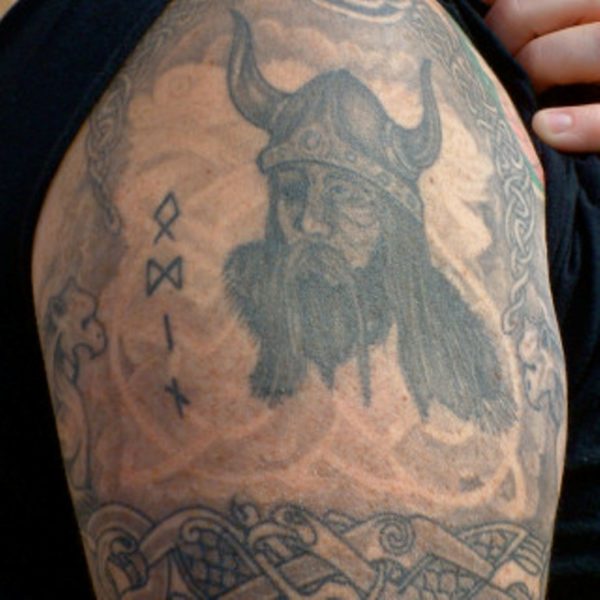 Viking Right Shoulder Tattoo Design