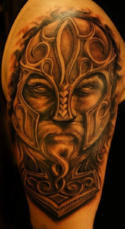 Viking Shoulder Tattoo Design