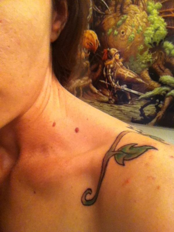 Vine Tattoo On Shoulder