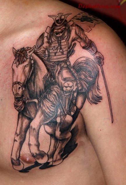 Warrior Aztec Design Tattoo