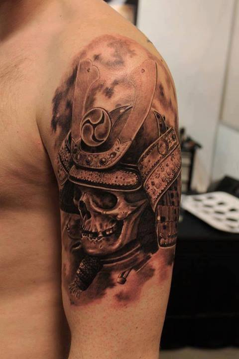 Warrior Skull Tattoo