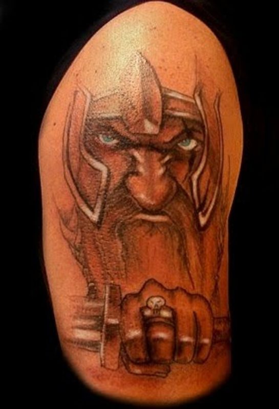 Warrior Viking Tattoo Design