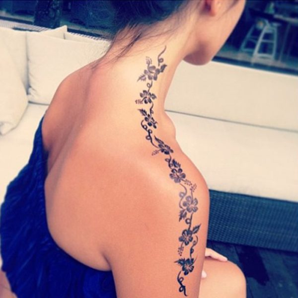 Wavy Tattoo For Women