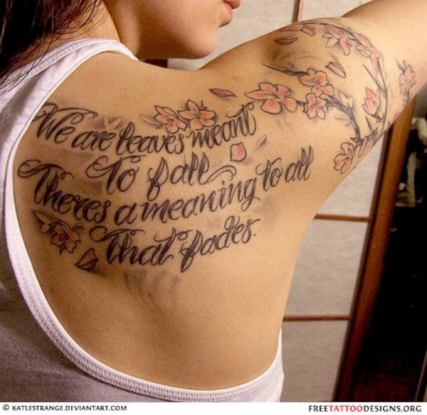 We Are Leaves Meant Shoulder Tattoo